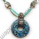 Ожерелье vintage necklace handmade jade